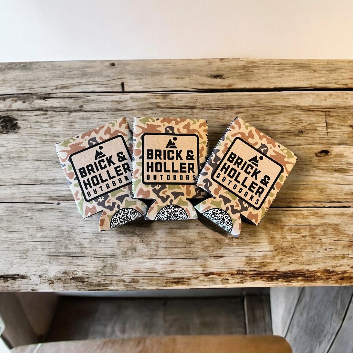 Brick & Holler Camo Neoprene Koozie