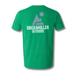 Brick Holler Outdoors in Green. Back print